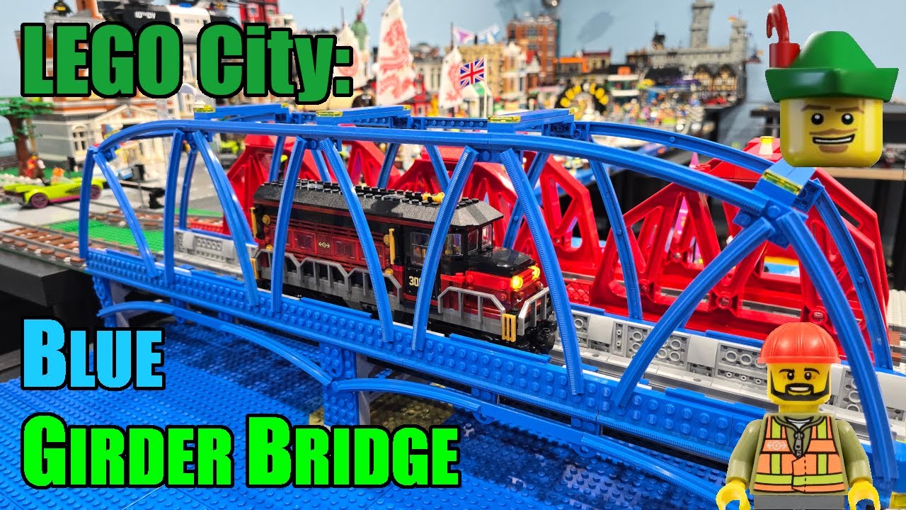LEGO City - Blue Girder Rail Bridge MOC 🌉🚆🏹