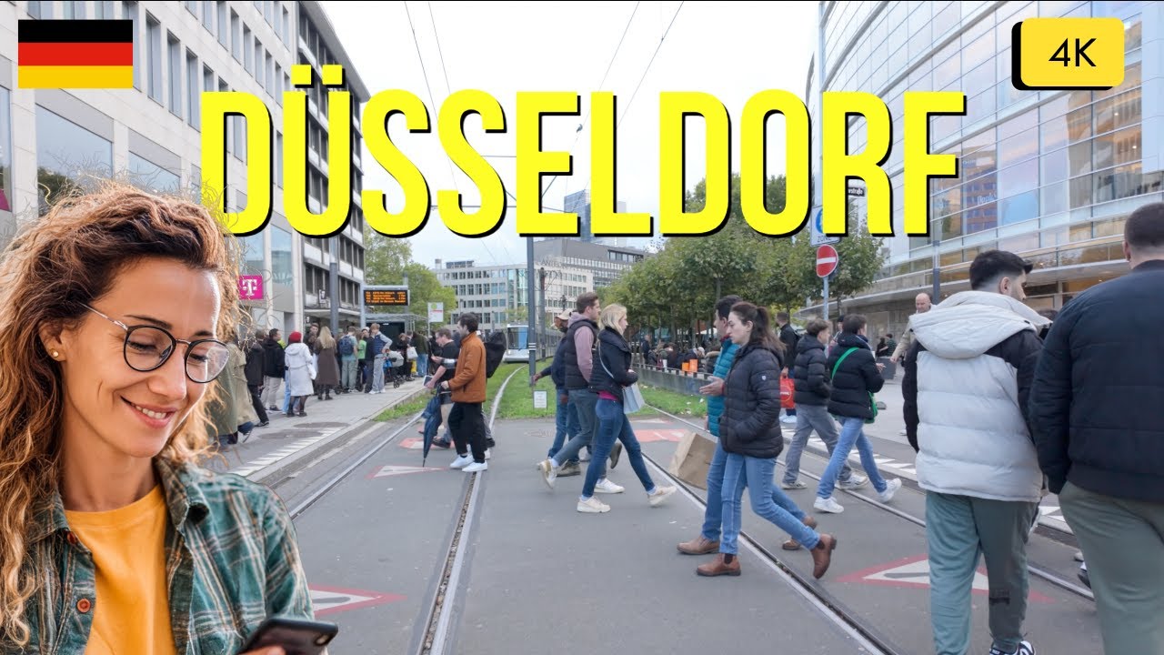 Düsseldorf, Germany 4k walking tour | 4k City Walk | #Düsseldorf #WalkingTour #Germany