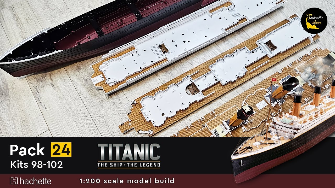 Hachette Build the 1:200 scale RMS Titanic - kits 98 - 102 (pack 24) #titanic #modelbuilding