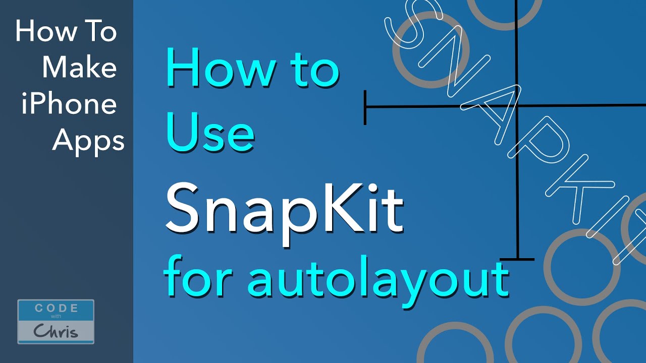 SnapKit Tutorial for Autolayout Constraints