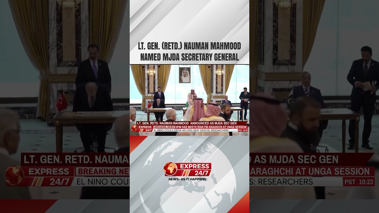 Lt. Gen. (Retd.) Nauman Mahmood Named MJDA Secretary General #naumanmahmood #makkah #shorts