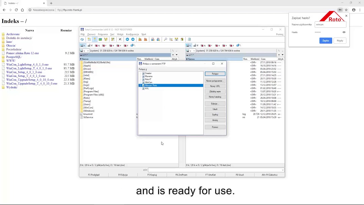 5. Installation  Installation files in Roto WinCon Software ENG