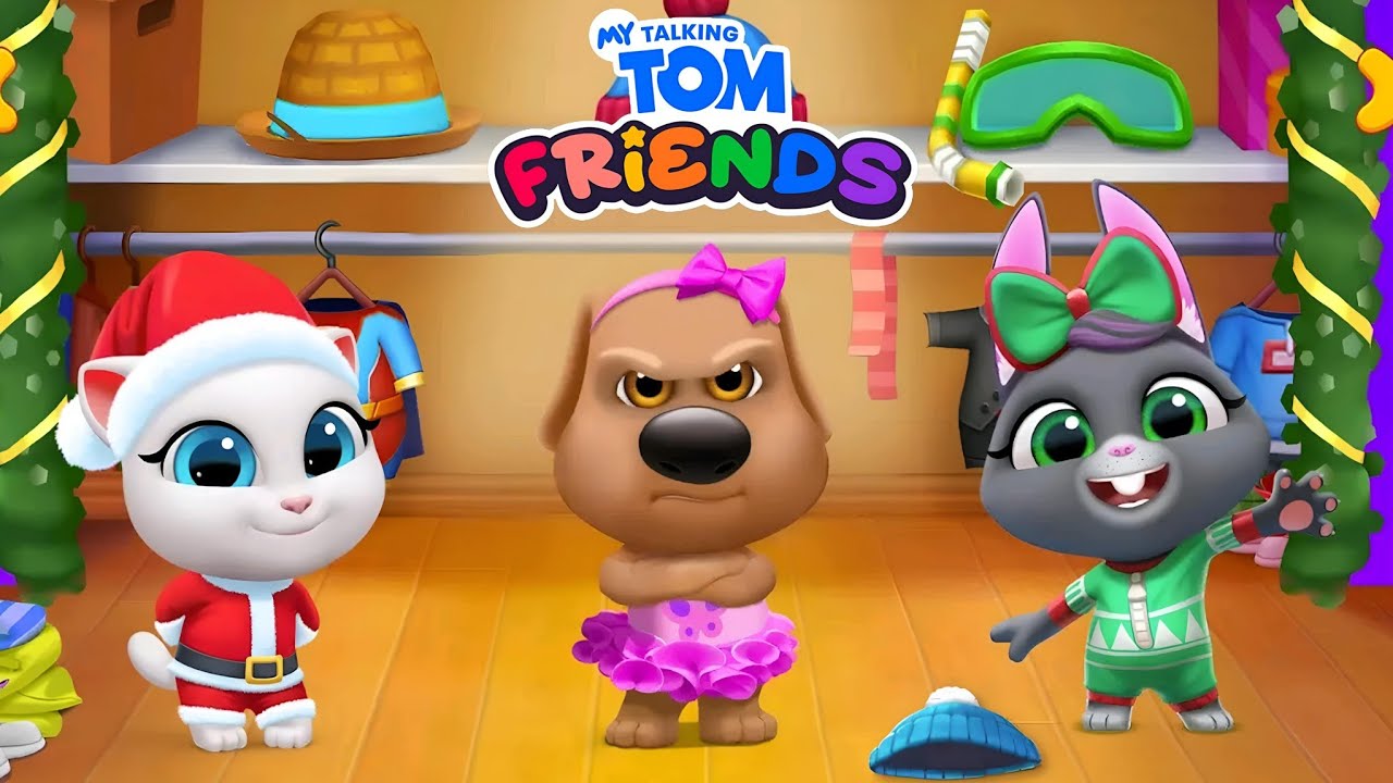 My Talking Tom Friends Christmas Update Collections - Day 51-55 Gameplay Walkthrough