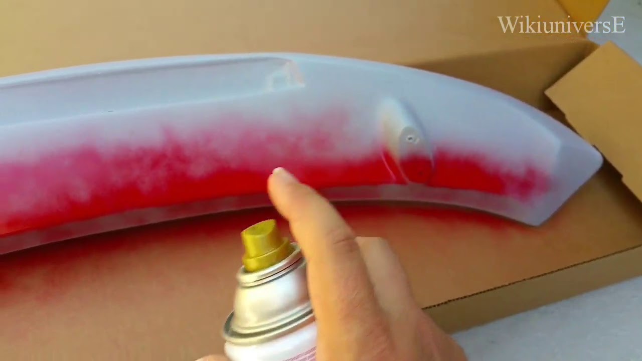 Как правильно покрасить заднее крыло / спойлер / губу - спойлер !!!