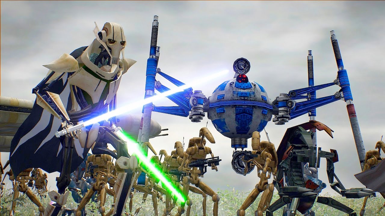 Battle of Kashyyyk - Clone Army vs Droid Army - STAR WARS BATTLEFRONT 2 NPC Wars