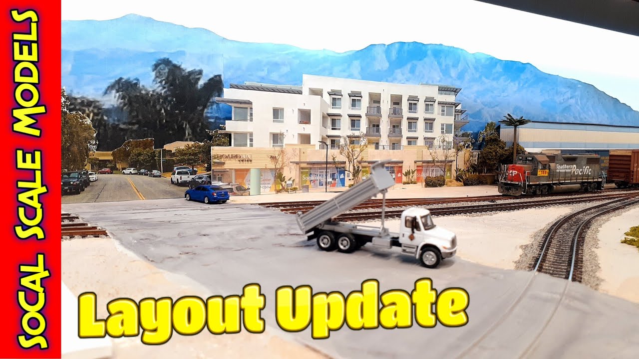 Layout Update #35 | New road | Background buildings
