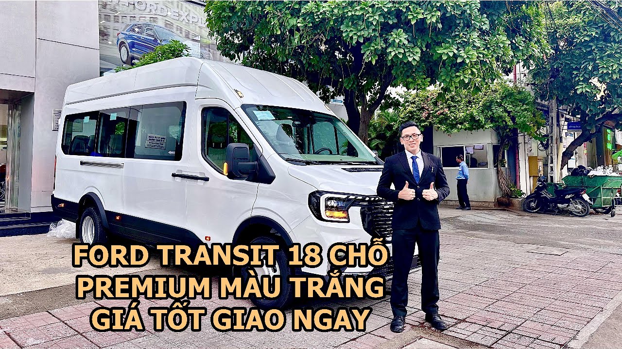 Ford Transit 18 chỗ Màu Trắng 2025 | Chi tiết thông số | Xe có sẵn | Giao ngay | Ford Nha Trang