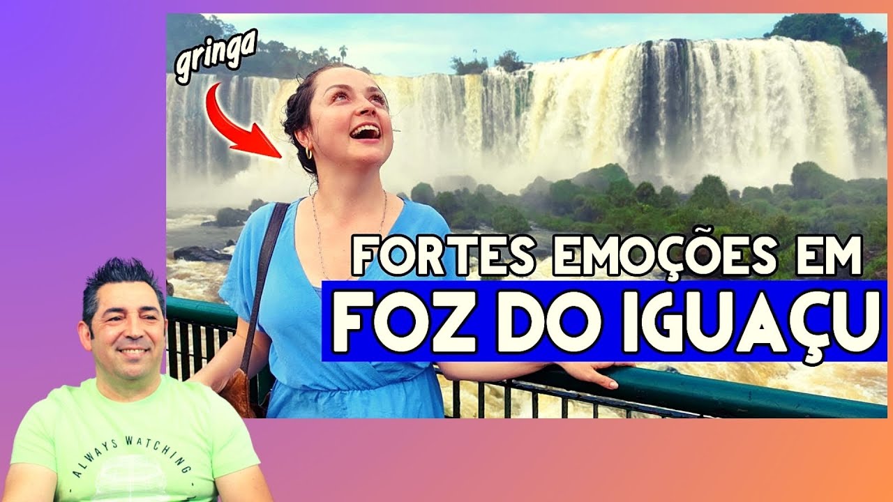 Portuga reage a RUSSA conhecendo a MARAVILHA MUNDIAL - CATARATAS do IGUAÇU. @OlgaDoBrasil