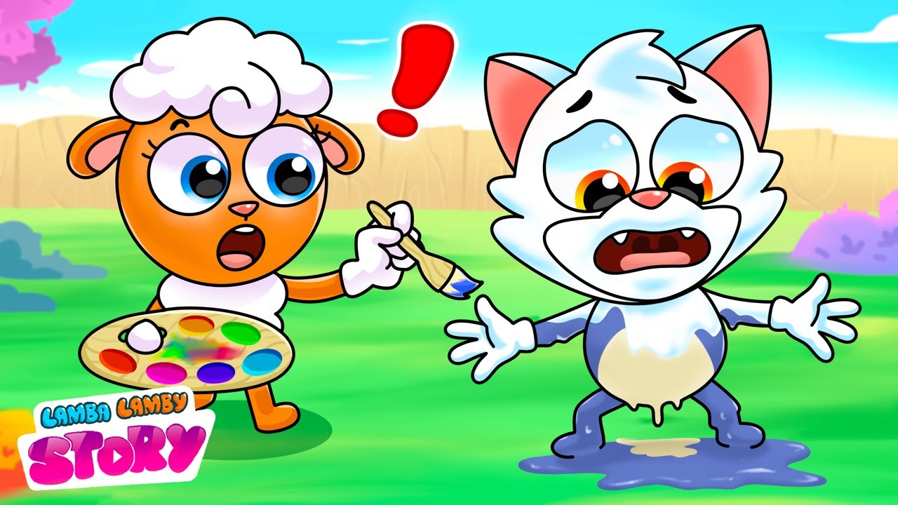 Where Is My Color | Find My Color Song 🌈  | Funny Stories For Kids By Lamba Lamby
