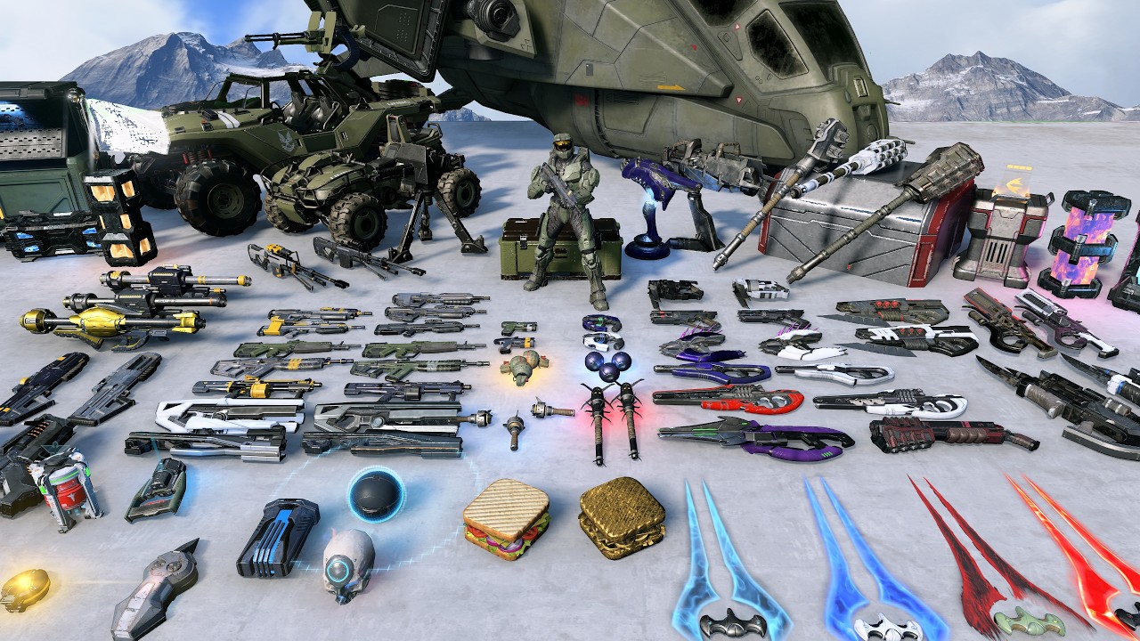 Halo Infinite - All Weapons and Equipment - Reloads, Idle Animations and Sounds (ALL DLC)