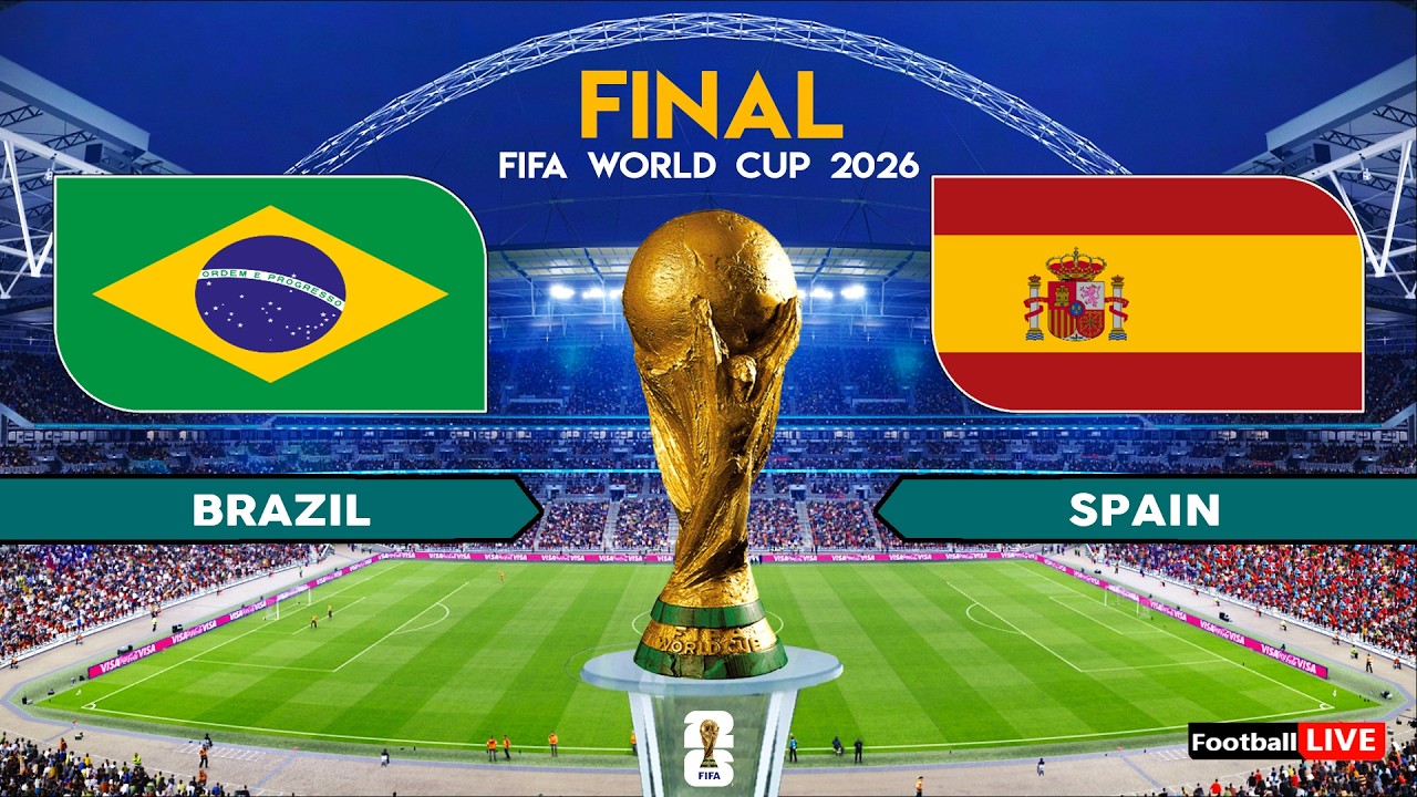 BRAZIL vs SPAIN - Final FIFA World Cup 2026 | Full Match All Goals | Simulation PES