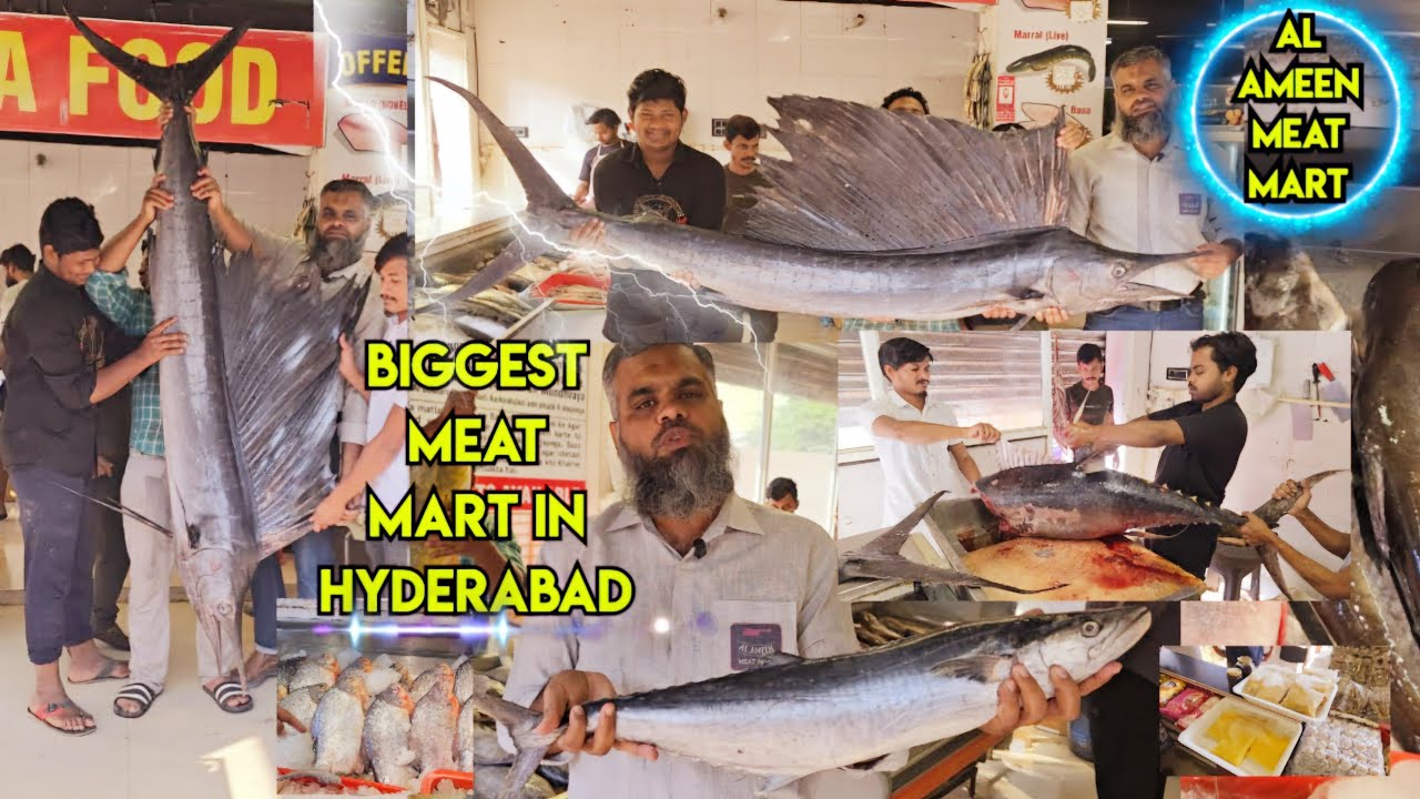 Al Ameen meat mart in Hyderabad | Tuna fish meat | sea food in Hyderabad | boneless Fishe's & mutton