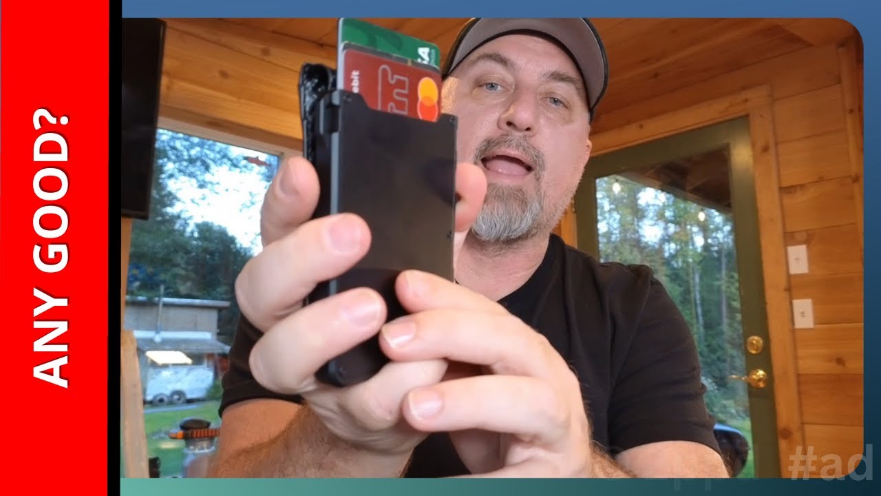 Mens Minimalist Wallet by Zalvex (with RFID protection and Money Clip)