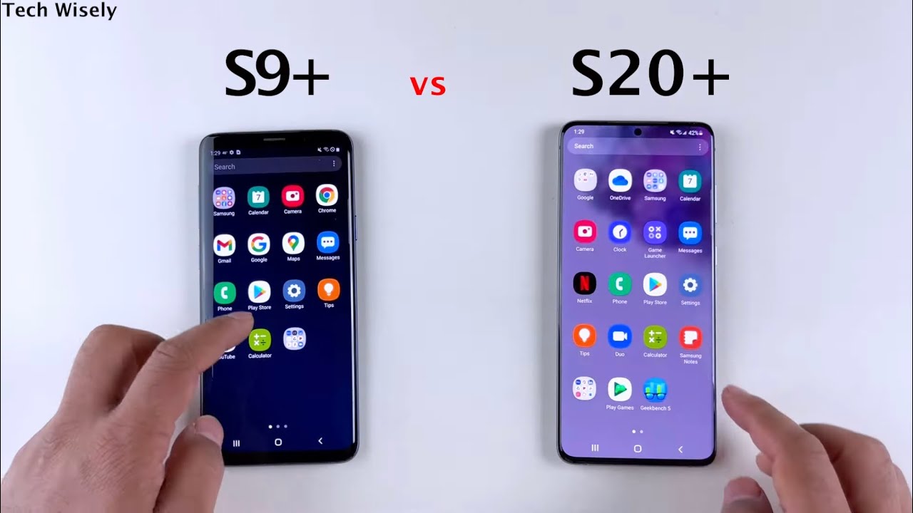 SAMSUNG S9+ vs S20+ 5G SPEED TEST