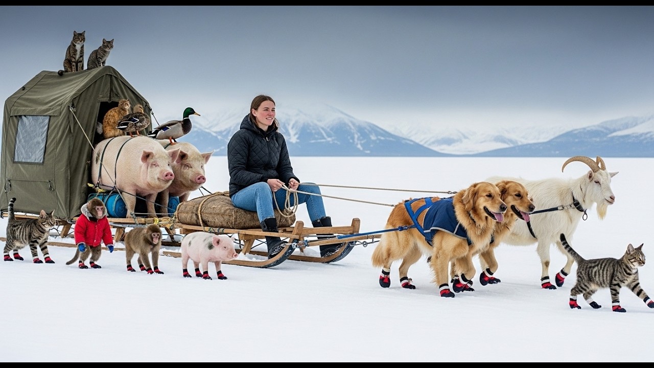 Going on an adventure with pets to camp in the Great Iceberg is really fun.
