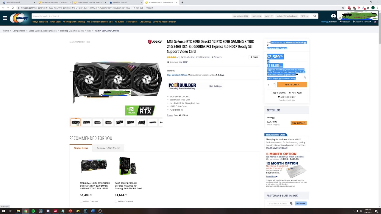 Distill Web Monitor: Tracking Out of Stock Products - RTX 3060 Ti, 3070, 3080, 3090, Ryzen 3