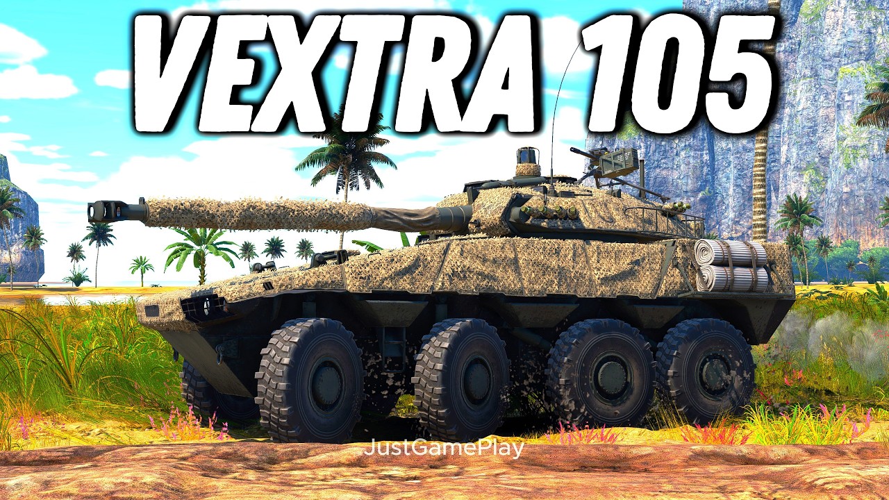 Vextra 105 French Wheeled Combat Vehicle Gameplay | War Thunder