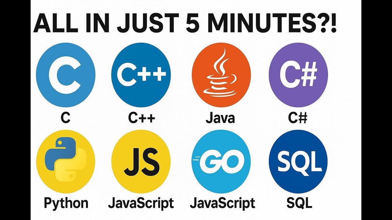 8 Coding Languages You Must Know (in 5 Minutes)