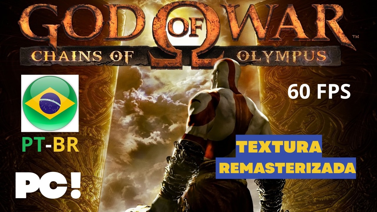 God Of War : Chains Of Olympus REMASTERIZADO - PC EMULADOR PPSSPP  60 FPS (2026)!!