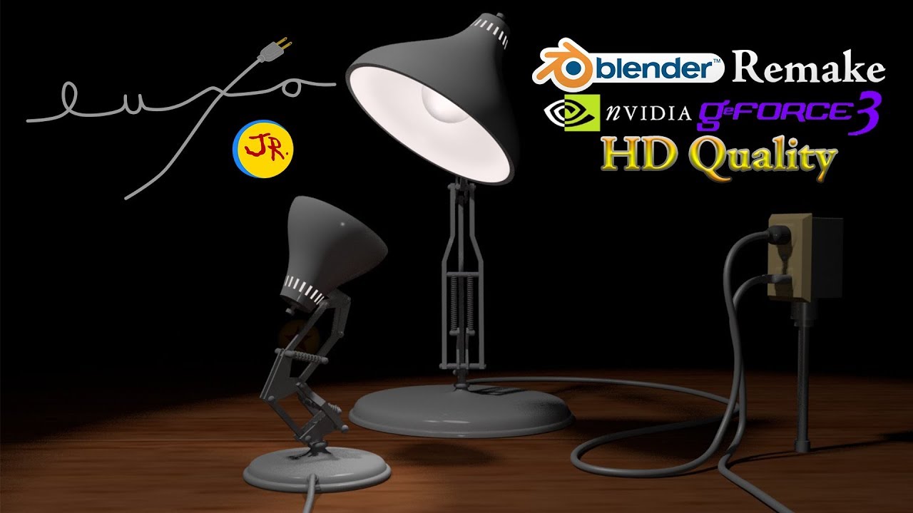 Luxo Jr. (1986) Remake - GeForce 3 Edition (2001) (HD Quality)