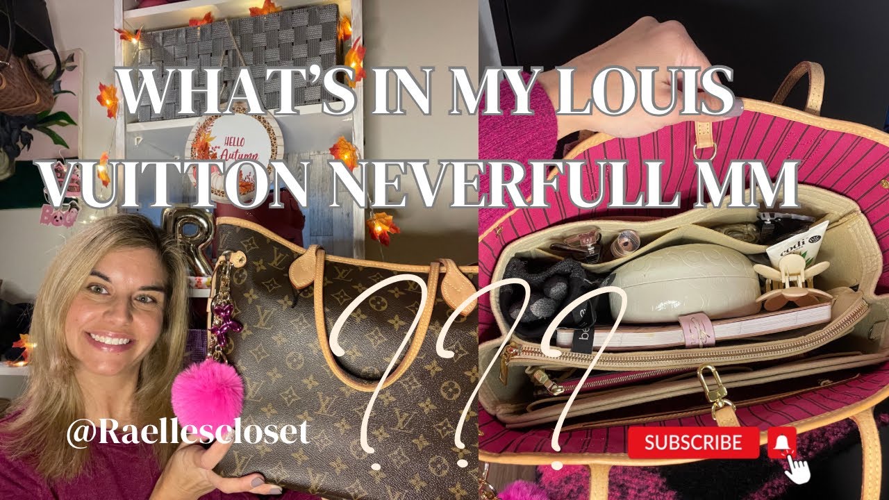 WHAT’S IN MY BAG? | LOUIS VUITTON NEVERFULL MM #louisvuittonneverfull #whatsinmybag #louisvuitton