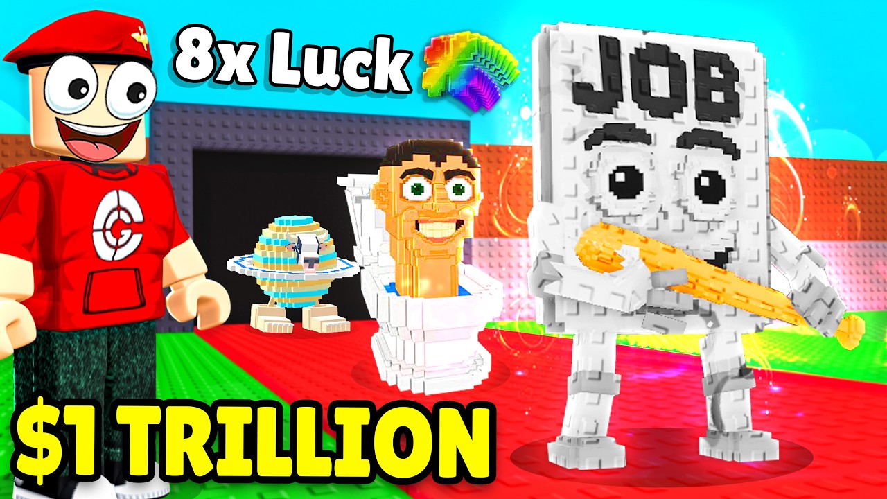 $0 naar $1 TRILLION met 8x GELUK in Steal A Brainrot... 🤯 (Roblox)