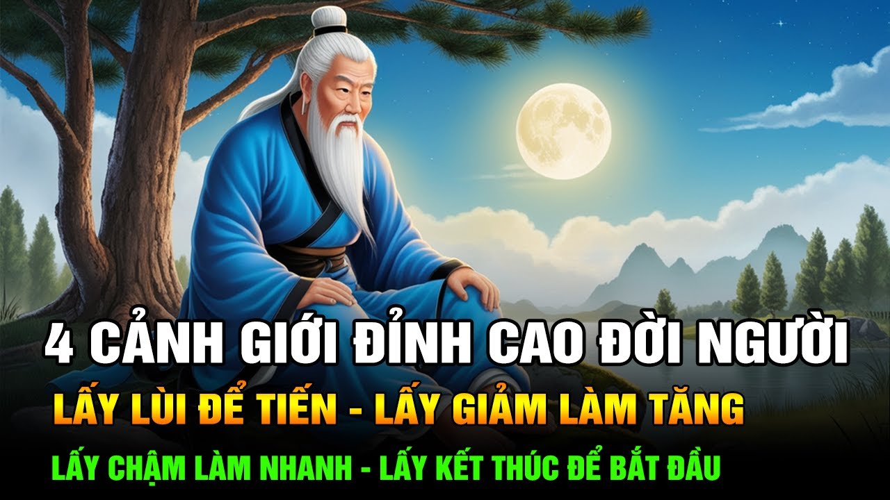 4 Cảnh Giới Đỉnh Cao Đời Người: Lùi để Tiến - Giảm làm Tăng - Chậm làm Nhanh - Kết Thúc để Bắt Đầu