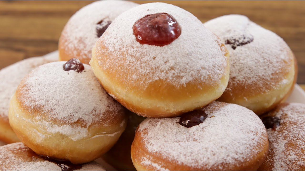 Easy Sufganiyot Recipe | Traditional Jelly Donuts for Hanukkah