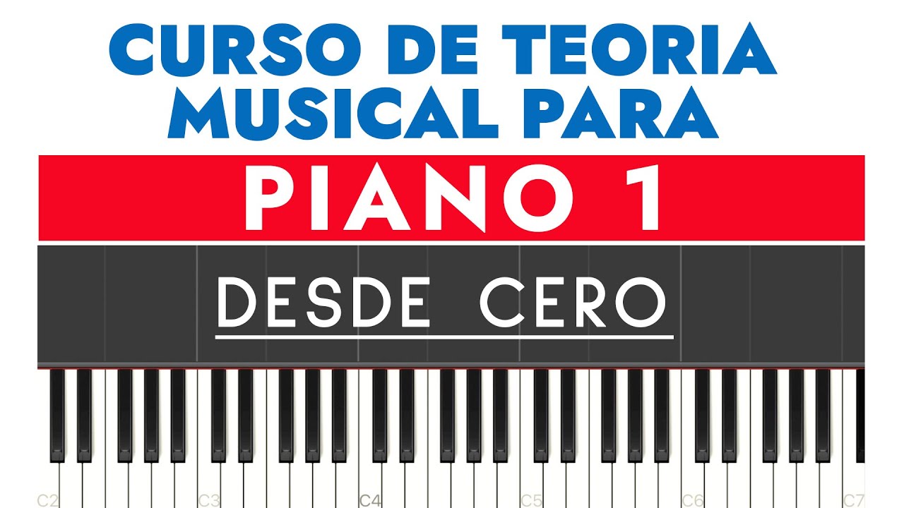 CURSO DE TEORIA MUSICAL PARA PIANO Y TECLADOS 1 (FACIL DESDE CERO)