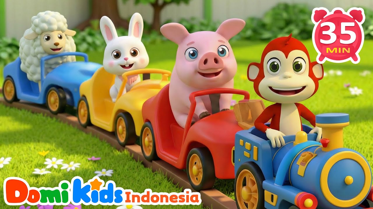 Kakek MacDonald Punya Ternak | Lagu Anak Lucu Versi Dwibahasa | Domi Kids Pesta Hewan