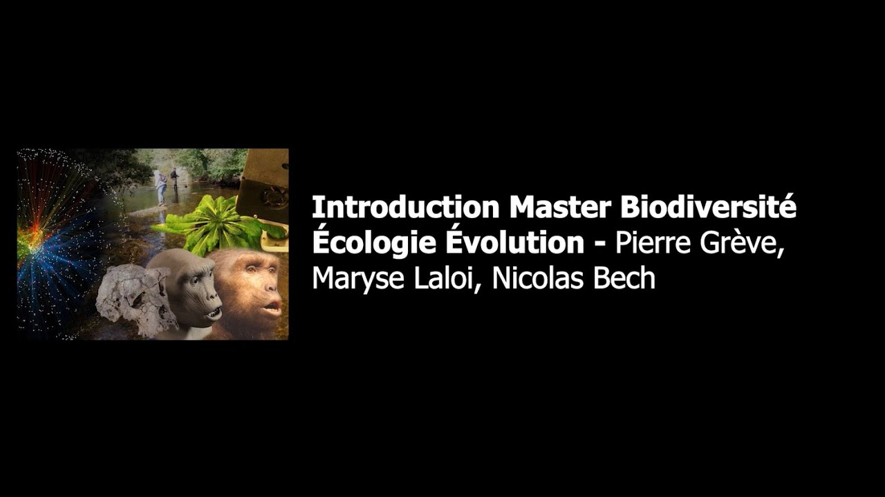 Le Master Biodiversité Écologie Évolution de l'Université de Poitiers