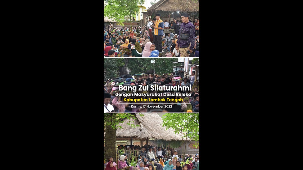 GUBERNUR NTB SILATURAHMI KE DESA BELEKA KABUPATEN LOMBOK TENGAH