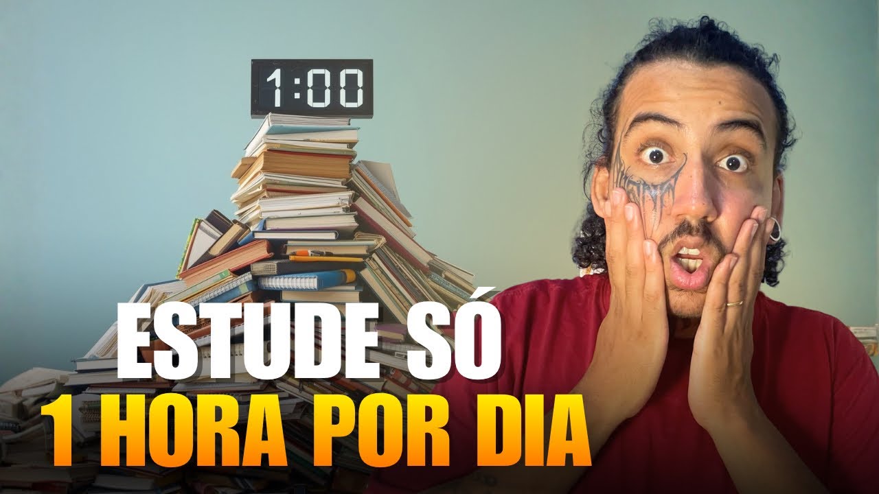 PASSO A PASSO pra passar em concurso público estudando 1 HORA POR DIA ⏰