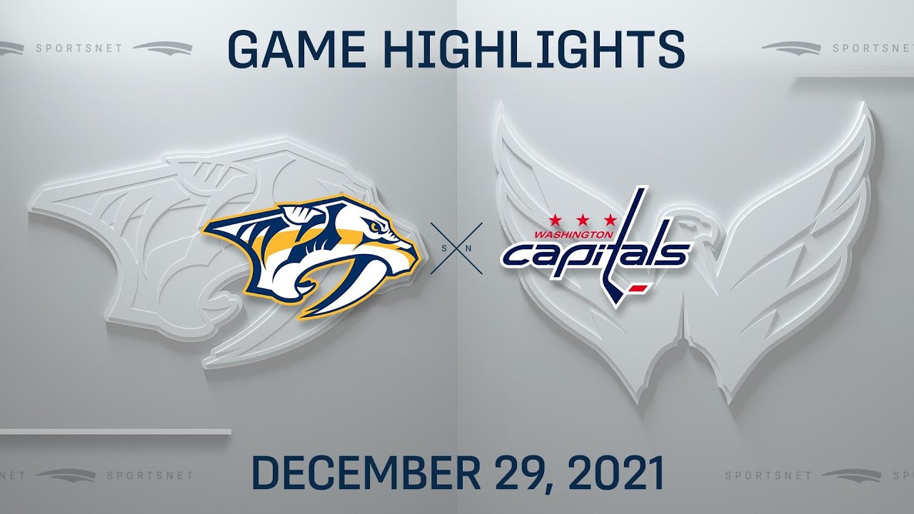 NHL Highlights | Predators vs. Capitals - Dec 29, 2021