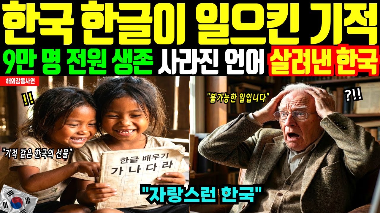 [해외감동사연] 하버드 교수도 인정한 한글의 기적 