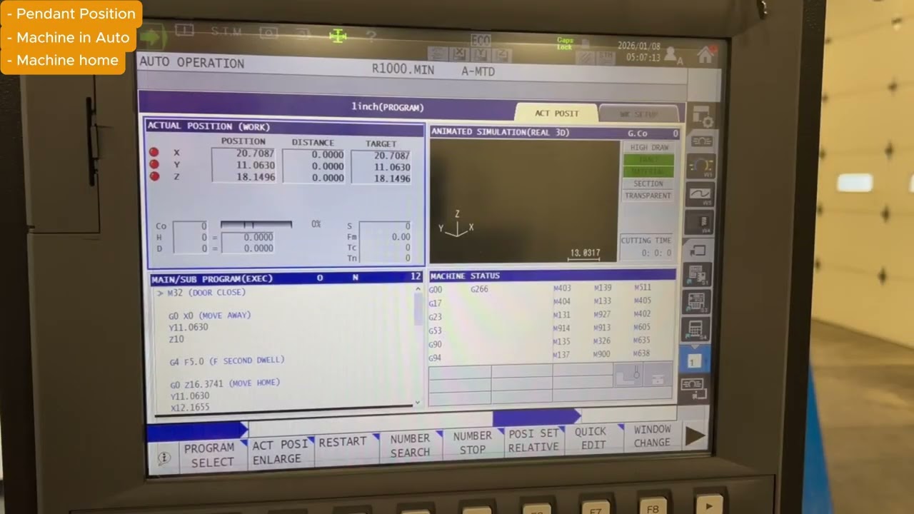RCX: Robot Not Entering the Machine (Okuma Specific)