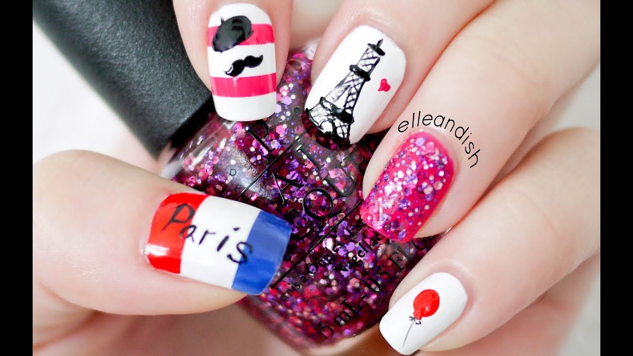❤ Paris Nails  (...please DO NOT repeat my reversed flag mistake) ❤