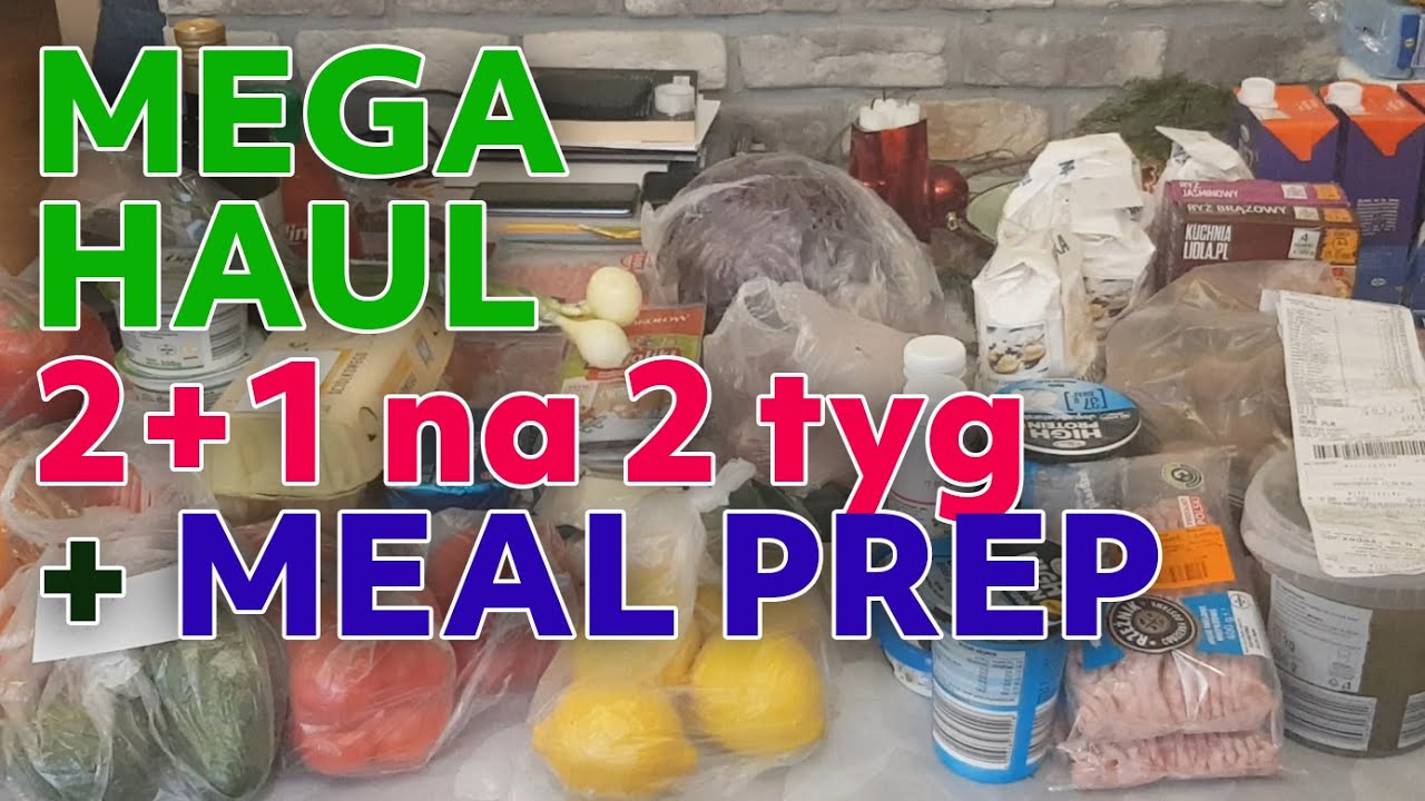 HAUL na 2 tyg + meal prep #oszczedzanie #budżet #haul #mealprep