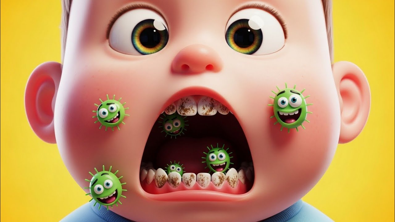 Naughty Baby Didn’t Brush Teeth 😱🪥 | Funny Kids Song |Baby book 