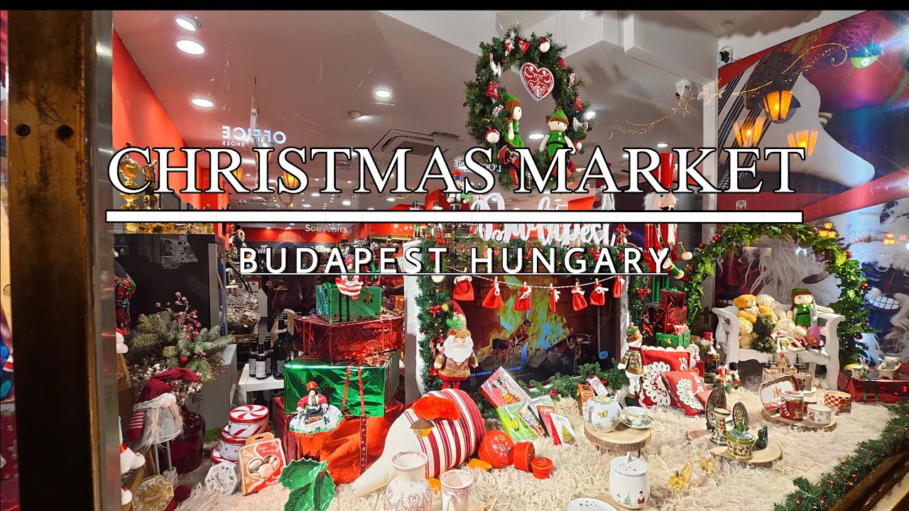 Budapest Hungary Christmas Market Night Walk! | Travel Vlog