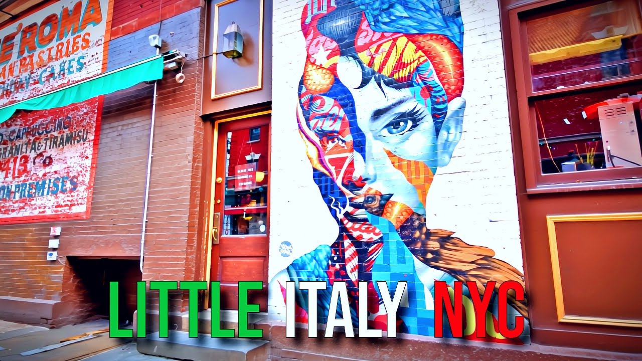 【4K】𝐖𝐀𝐋𝐊 🇺🇸 Roaming around Little Italy in NYC 🚕🗽🌭