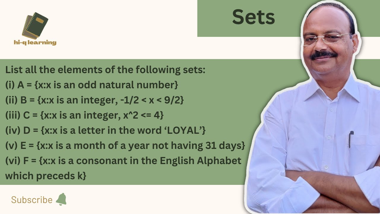 List all the elements of the following sets | Write in set builder form | Convert to roster form