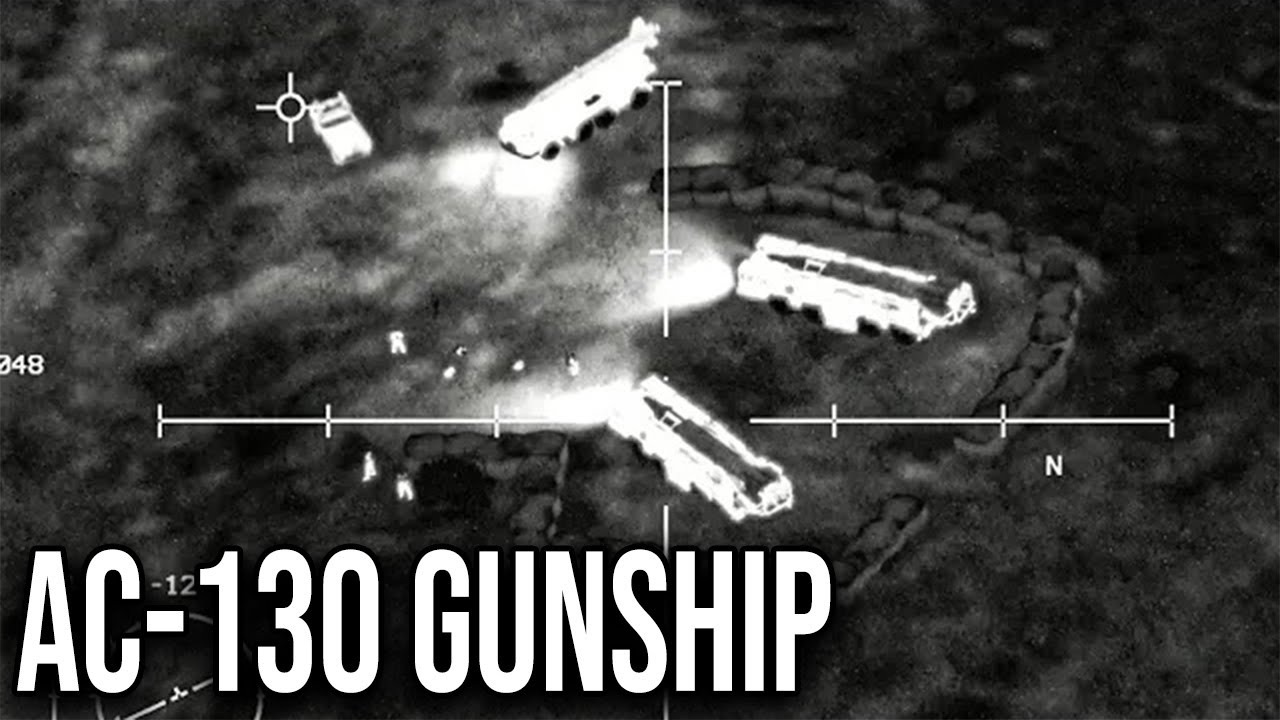 AC-130 Destroying Scud Missile before Launch - Death from above in action: USAF Mod - ARMA 3