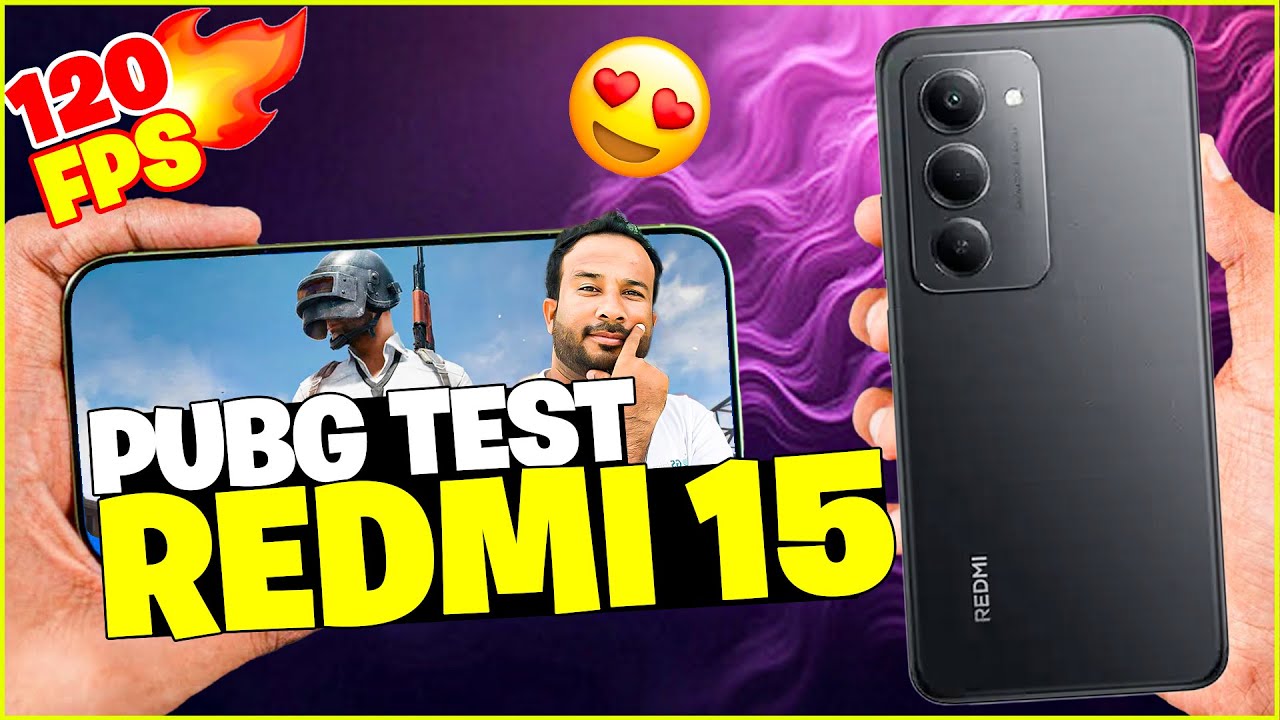 Redmi 15 PUBG Test | Smooth + Ultra Graphics🔥 | FPS, Battery & Heating Performance 2025
