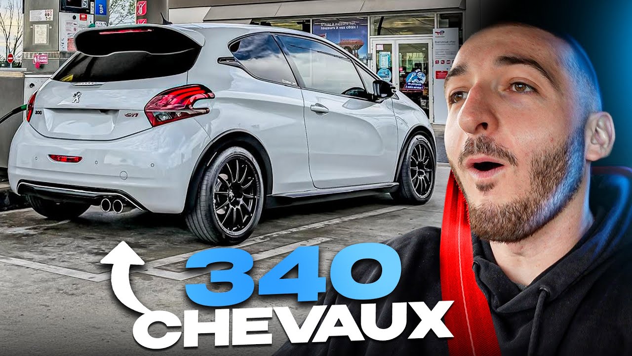 LA 208 GTI LA PLUS PUISSANTE DE FRANCE 😱😨 !! 340 CHEVAUX 🥵🥵!!