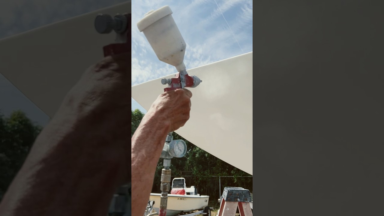 Fix Stress Cracks In Gelcoat! #shorts #boat #repair #gelcoat #fiberglass #music