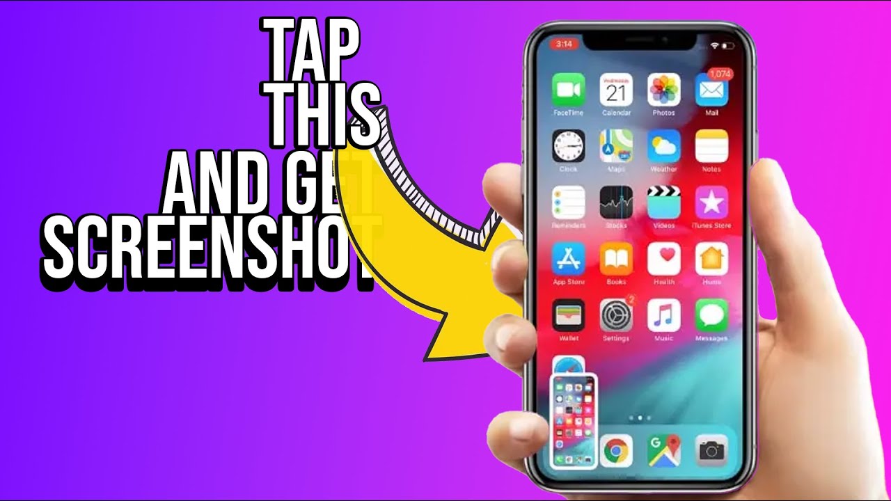 How to set double tap Screenshot on iPhone?