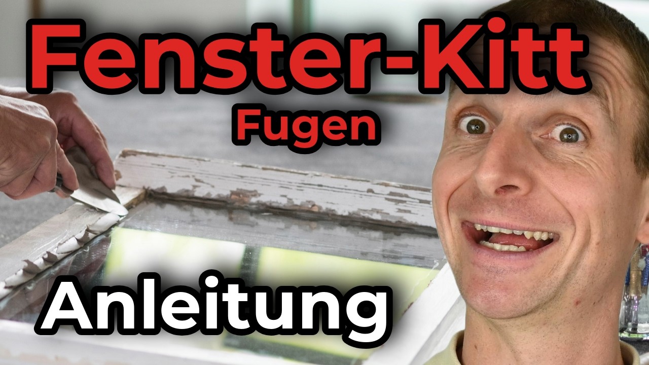 Leinölkitt Fugen erneuern -  alte Fenster einglasen | ImmoTrainer Hauswart Wetzikon