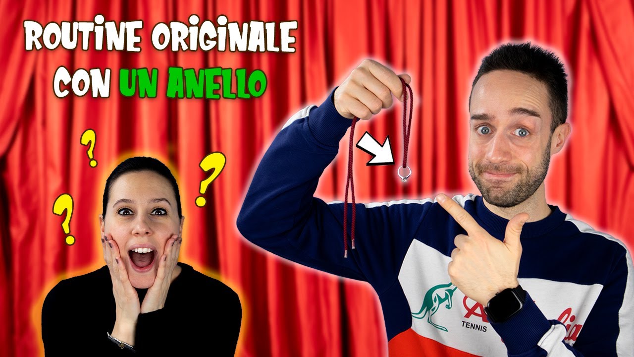 MAGIA SPECIALE CON UN ANELLO per festeggiare!  Magia stringa e anello