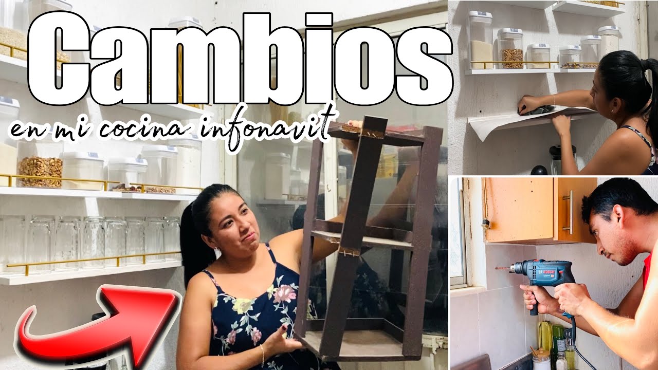 MEJORA EN MI COCINA✅CAMBIOS CON POCO DINERO💰SURTIENDO DESPENSA+LIMPIEZA #cambiosencasa #infonavit